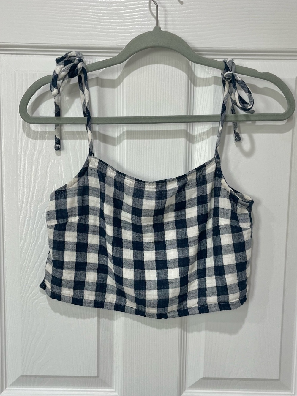 Forever 21 100% Cotton Tie Crop Tank